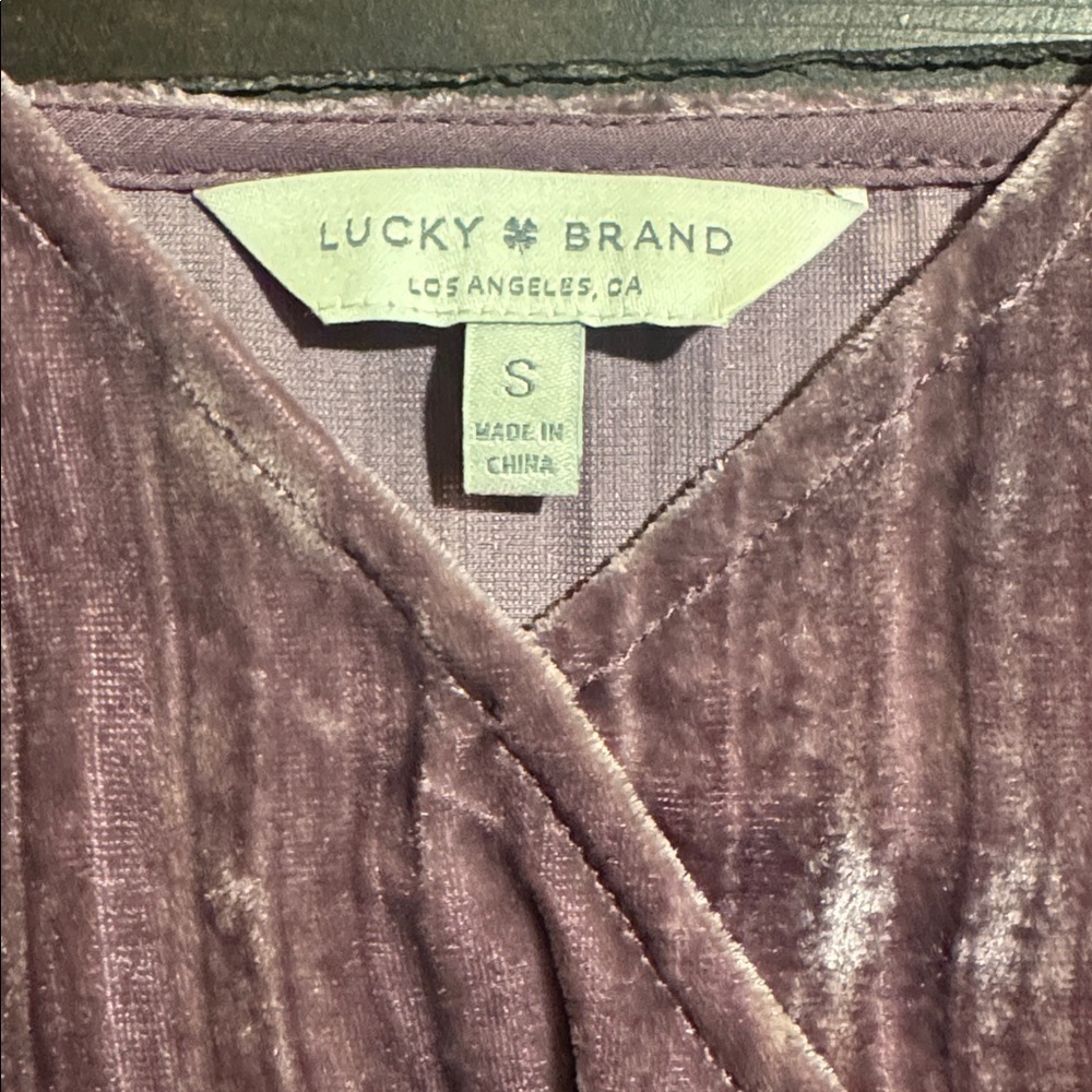 Lucky Brand Mauve Velvet Midi Dress - Picture 3 of 8